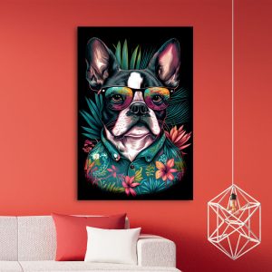 Boston terrier vászonkép