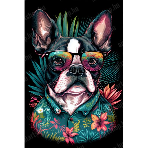 Boston terrier vászonkép