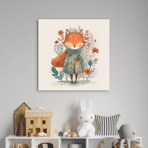 Róka vászonkép - aiartshop.hu - Vászonkép webáruház