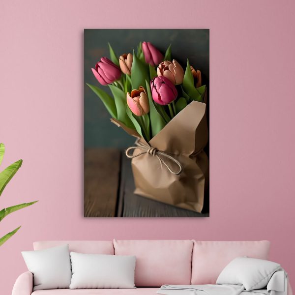 Tulipánok vászonkép - aiartshop.hu - Vászonkép webáruház