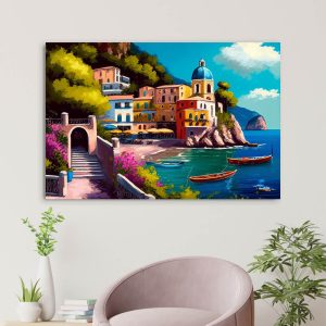 Mediterrán vászonkép - aiartshop.hu - Vászonkép webáruház